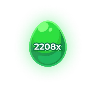 Grünes Ei mit Multiplikator 2208x