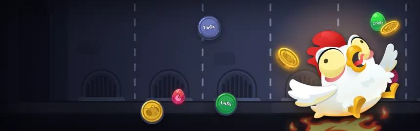 Chicken Road im Casino: Spieltisch mit Multiplikatoren und Einsatzfeld