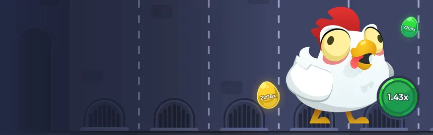 Chicken Road: Huhn auf der Straße, goldenes Ei und Multiplikator 1,43x